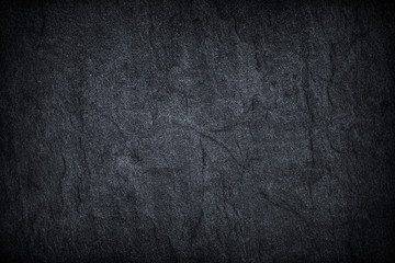 Dark grey black slate background or texture.