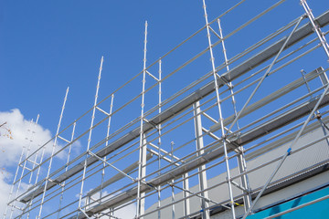 Steel construction scaffolding