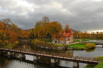 Golden autumn in the Estonian province.