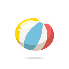 Beach ball vector isolated