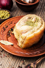 Fat with spicy spices