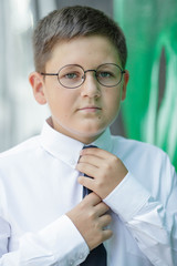 Child with glasses

