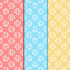 Geometric seamless pattern lace round circle