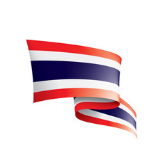 Thailand flag, vector illustration on a white background