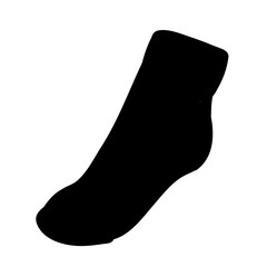  silhouette of sock
