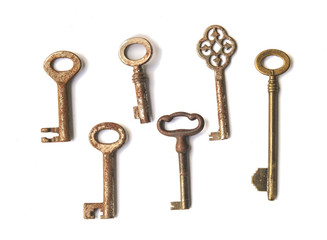 Fototapeta na wymiar Old keys