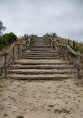 Fototapeta na wymiar Rustic Wood Stairs