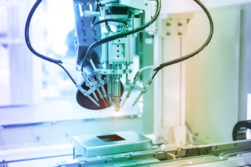 robotic soldering used in soldering multilayer board and shielding case