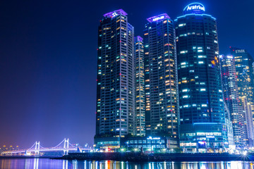 Fototapeta premium Busan city at night