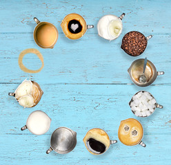 verschiedene Kaffeemomente