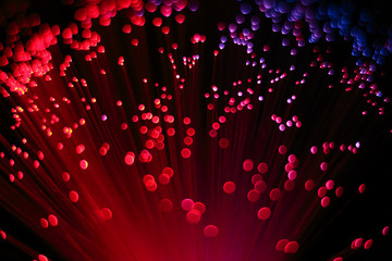 Abstract Creative Optic Fiber Lamp Background 