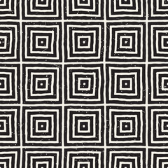 Hand drawn seamless repeating pattern with lines tiling. Grungy freehand background texture.