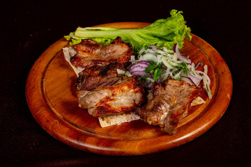 Grilled pork ribs