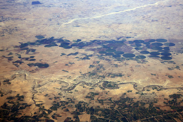 Bewässerungsanlagen Marokko, Luftbild