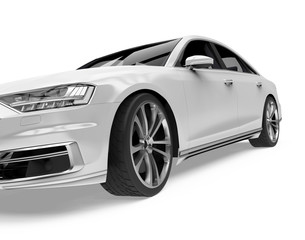 Fototapeta premium Luxury Sedan Car Isolated