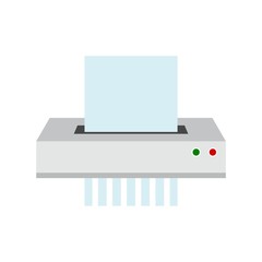 Icon of paper Shredder, Flat style