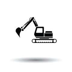 Icon of construction excavator