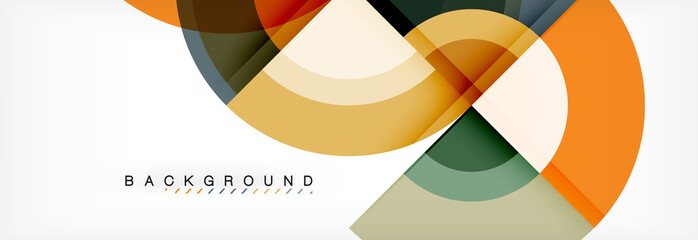 Vector circle abstract background