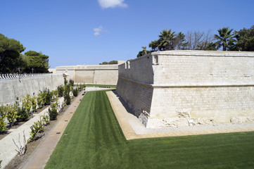 Fortified walls in Mdina