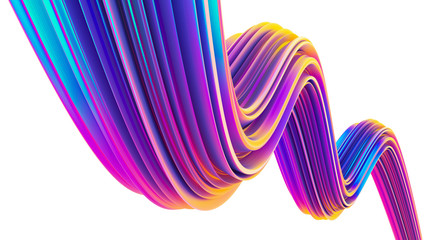 Holographic 90s style ultra violet fluid 3D shape for Christmas backgrounds and posters