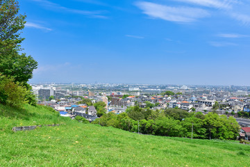 Fototapeta premium 丘から眺める住宅街