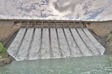Tai Tam Dam in hong kong at cloud