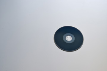 Blu-ray disc on white background