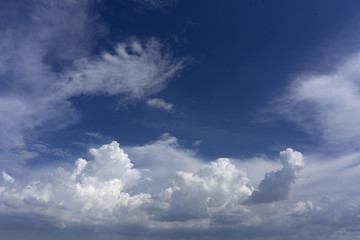 Fototapeta na wymiar Beautiful Cirrocumulus blue sky