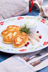 potato cutlets with sauce