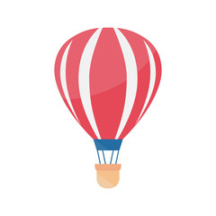 Naklejka premium Hot air balloon in the sky. Air balloon vector