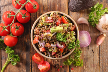 healthy lentils salad