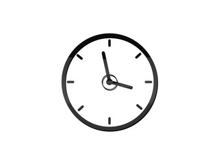 Time clock icon modern flat 