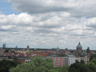 Fototapeta premium Panorama of old Munich, beautiful view