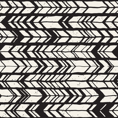 Vector seamless freehand pattern. Doodle monochrome print with hand drawn texture. Trendy graphic design.