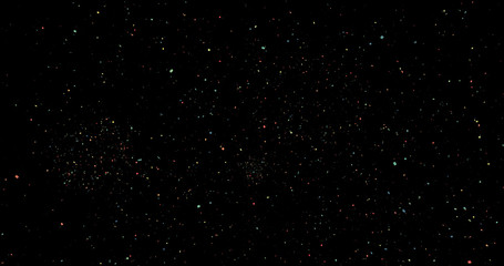 Fireworks on a black background