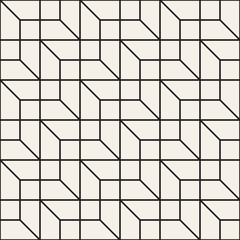 Vector seamless pattern. Modern stylish abstract texture. Repeating geometric tiles..
