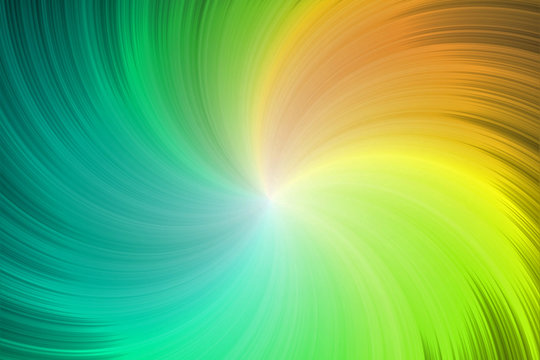 Abstract vortex cyna turquoise blue and yellow tropical colored background