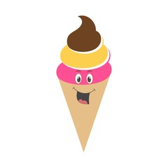Ice Cream icon - Simple Illustration 