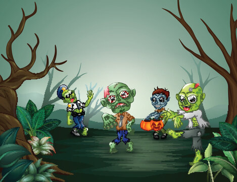 Little cartoon zombies are frightening