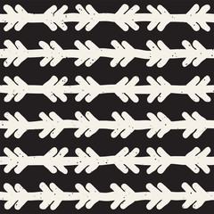 Hand drawn style ethnic grungy seamless pattern.