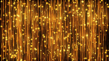 Stars Gold Particles Background