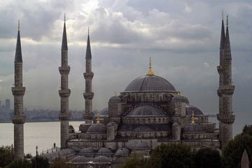 Fototapeta na wymiar blue mosque Istanbul