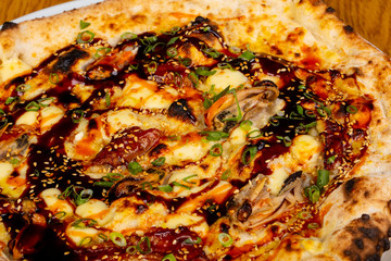 Obraz na płótnie Canvas Pizza with eel