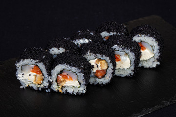 Japanese roll with salmon