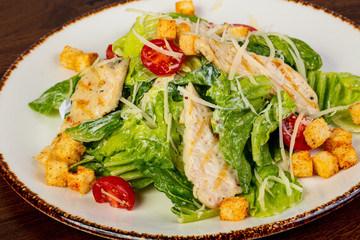 Caesar salad with chicken