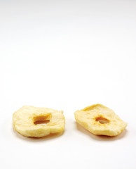 Yellow candied pineapple rings background
