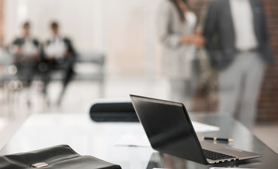 blurred image of a modern office