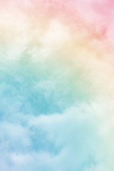 sun and cloud background with a pastel colored


