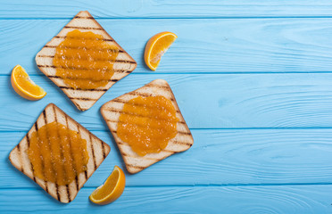 Homemade orange jam