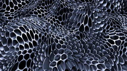 Metallic black background. 3d illustration, 3d rendering.